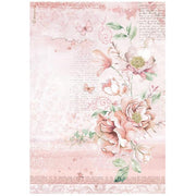 STAMPERIA A4 Rice Paper - ROSELAND DFSA4783